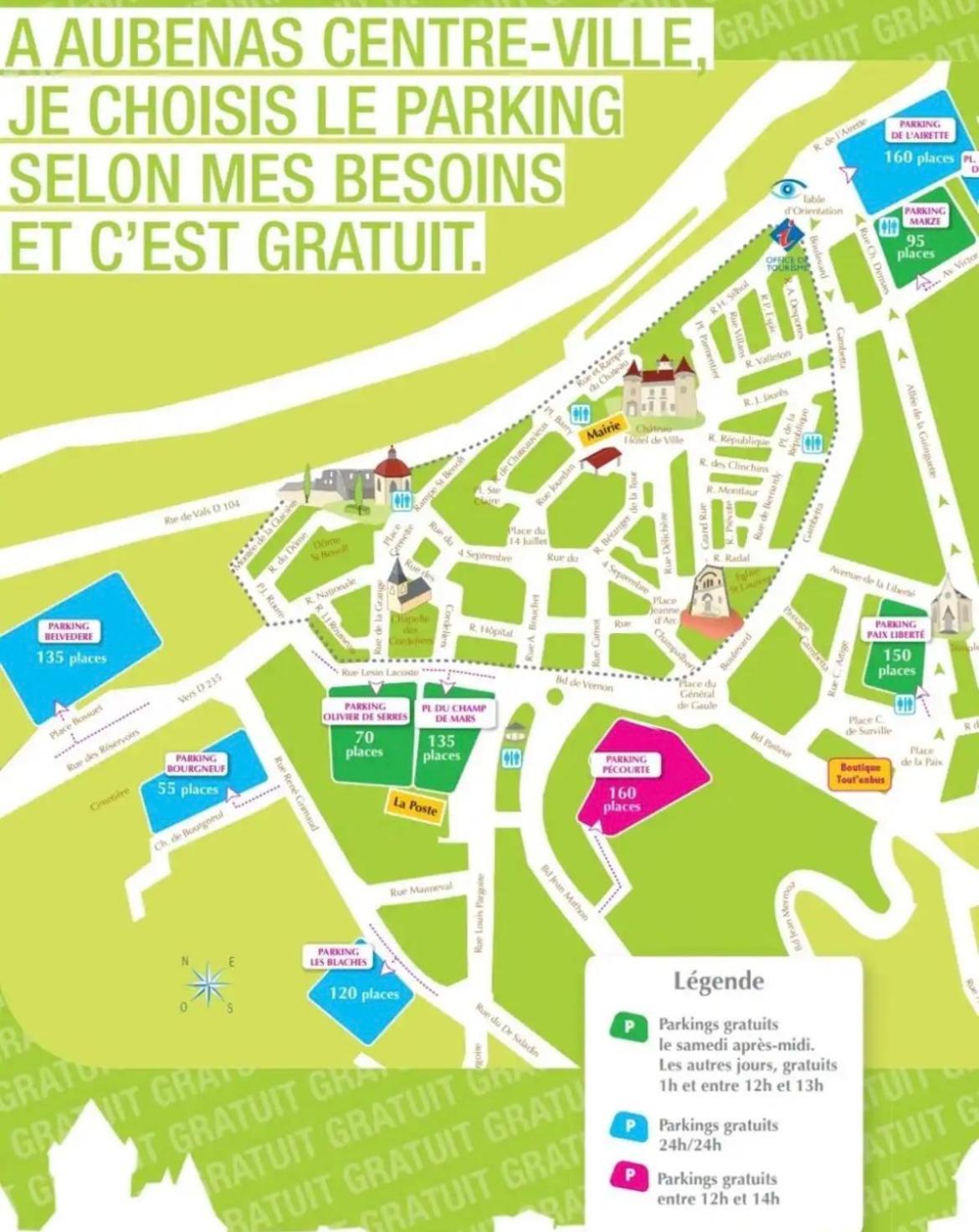 Escapade Ardechoise - Parking Gratuit - Chateau A 2 Pas Обена Екстер'єр фото